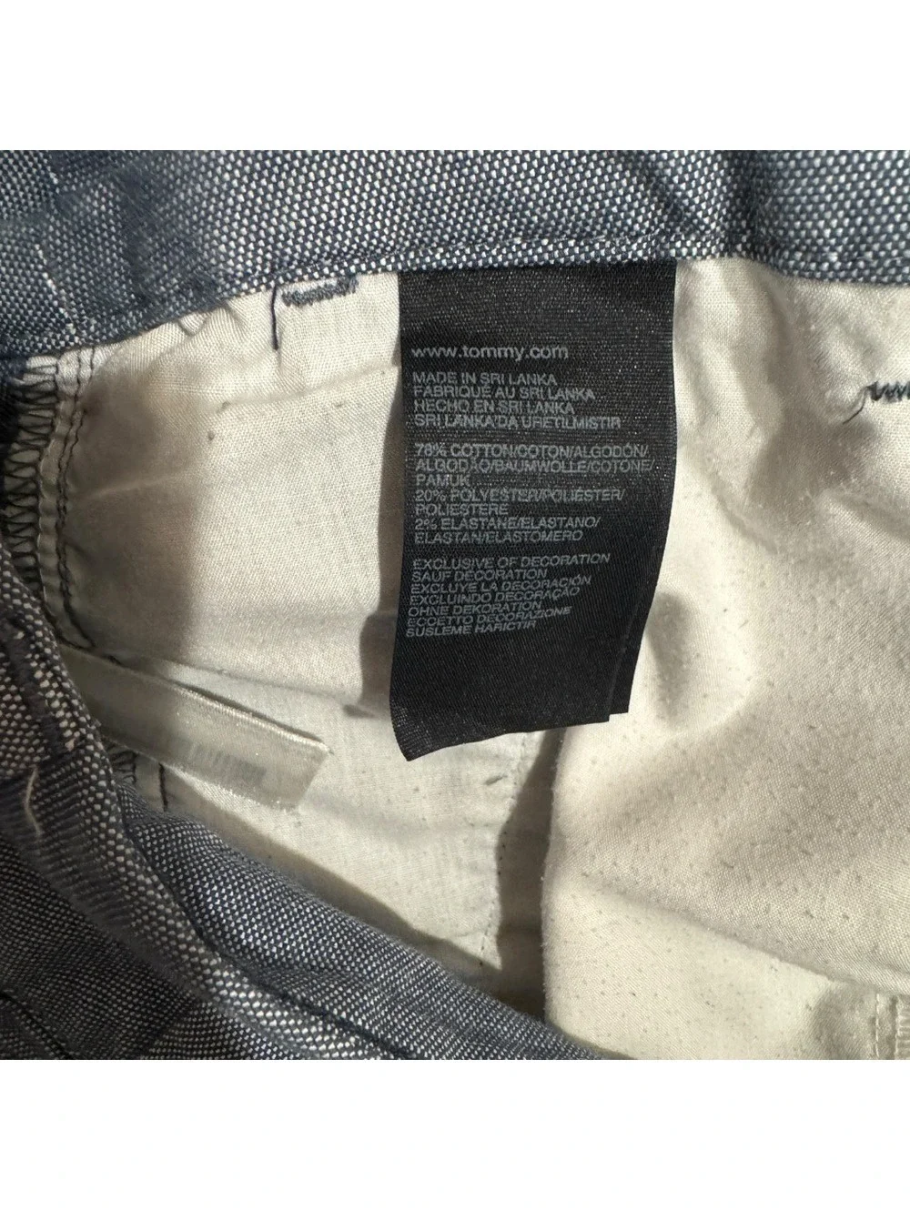 TOMMY HILFIGER Women's Bluish Gray Casual Bermuda Shorts Size 8